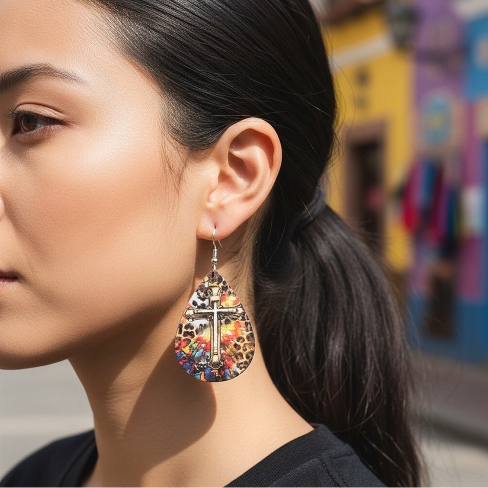 5 For $25💫Groovy Hippie Boho Teardrop Dangles Earrings
